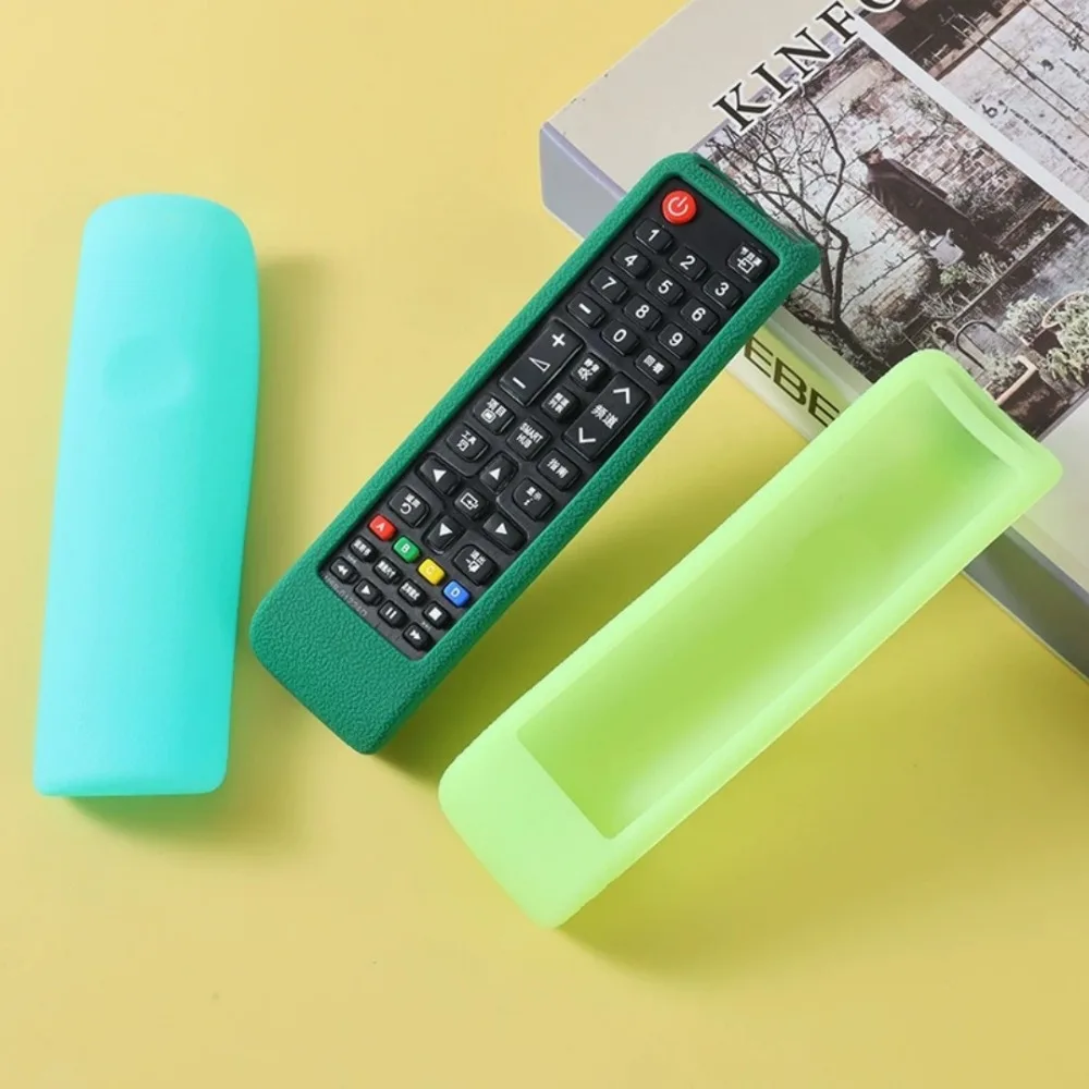Rainbow Colored Glow in The Dark Silicone Thick Anti Drop Protective Case Suitable for Samsung BN59 Series TV Remote Control Set
