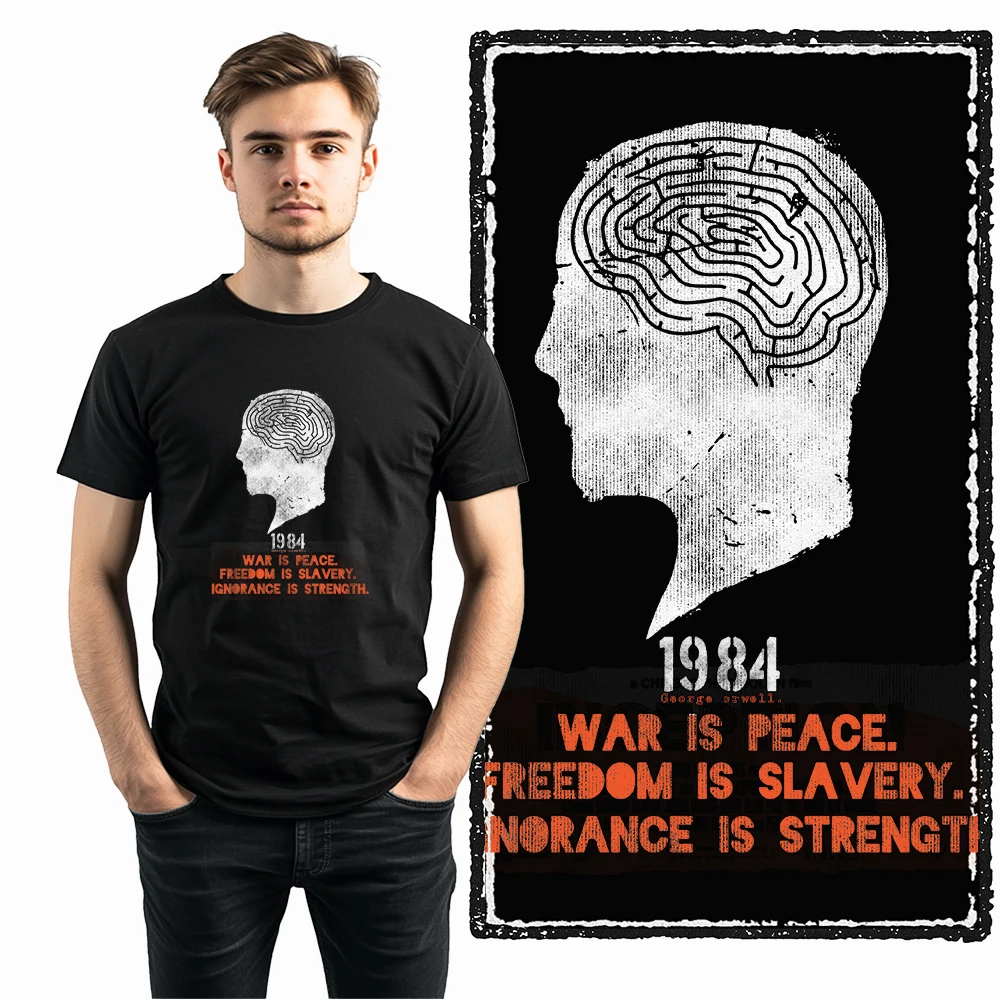 쿨마인드 X0094 1984 마인드 클라이밍 티셔츠 100% 코튼 독점 그래픽 남성 티셔츠 큰 사이즈 스트릿웨어 티셔츠 남성용 티셔츠