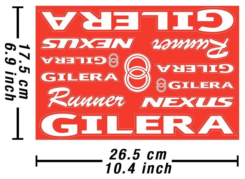 

For Gilera Decals Stickers Motorcycle Vinyl Autocollant Aufkleber Adesivi /617