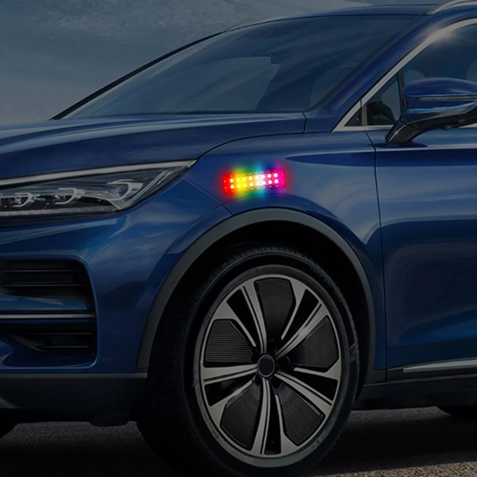 

Solar Warning Light Waterproof LED 7 Color Lighting LED Solar Strobe Light For Family Friends Enthusiast Trucks Car Automotive