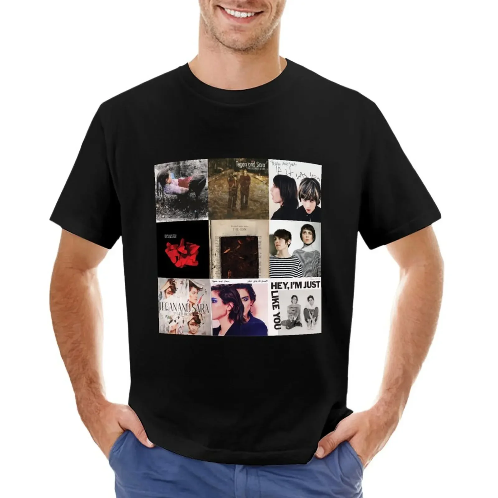 

Tegan & Sara - All Albums T-shirt heavyweights customizeds Short sleeve tee men