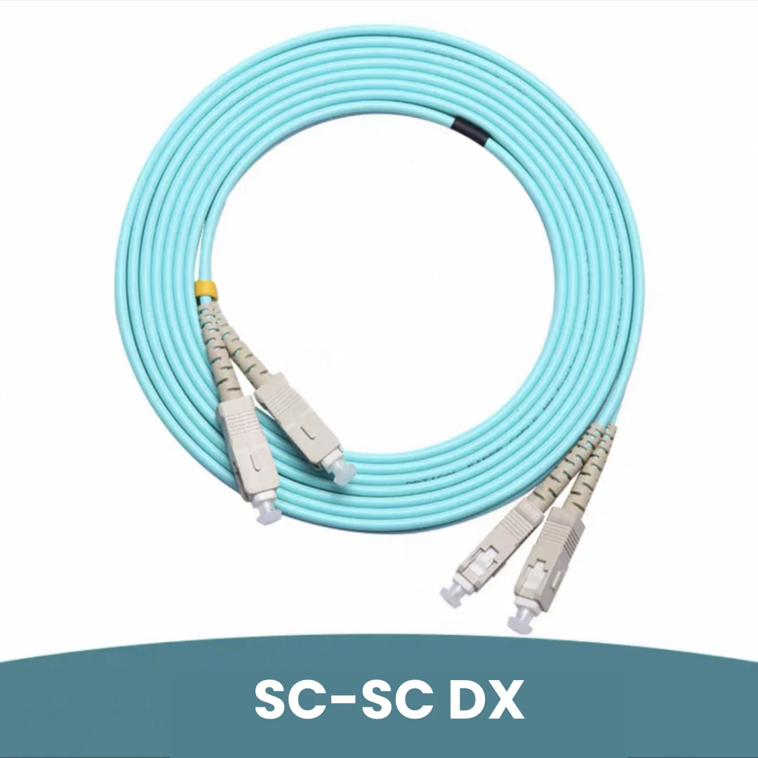 Cabo de remendo de fibra SC-SC OM3 OM4 duplex 20m 30m 100m SC DX cabo multimodo 1m2m3m5m7m10m jumper de fibra óptica frete grátis ELINK