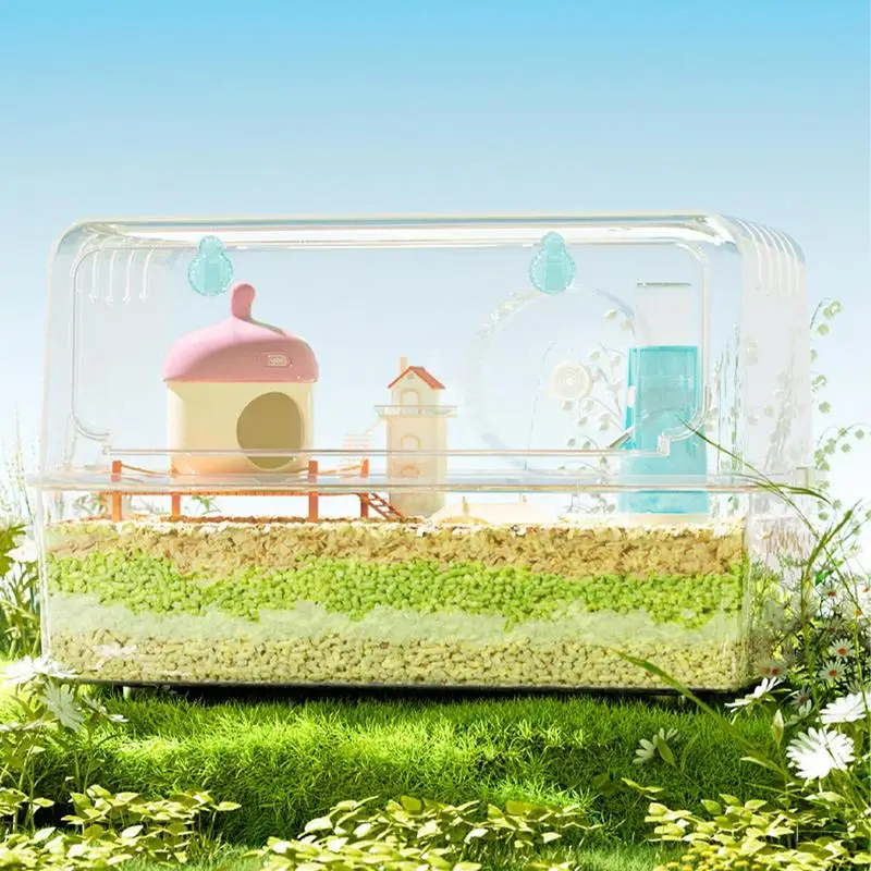 120ml Hamster Water Feeder Small Animal Automatic Dispenser Drinking Water Bottle With Stable Base For Guinea Hamster