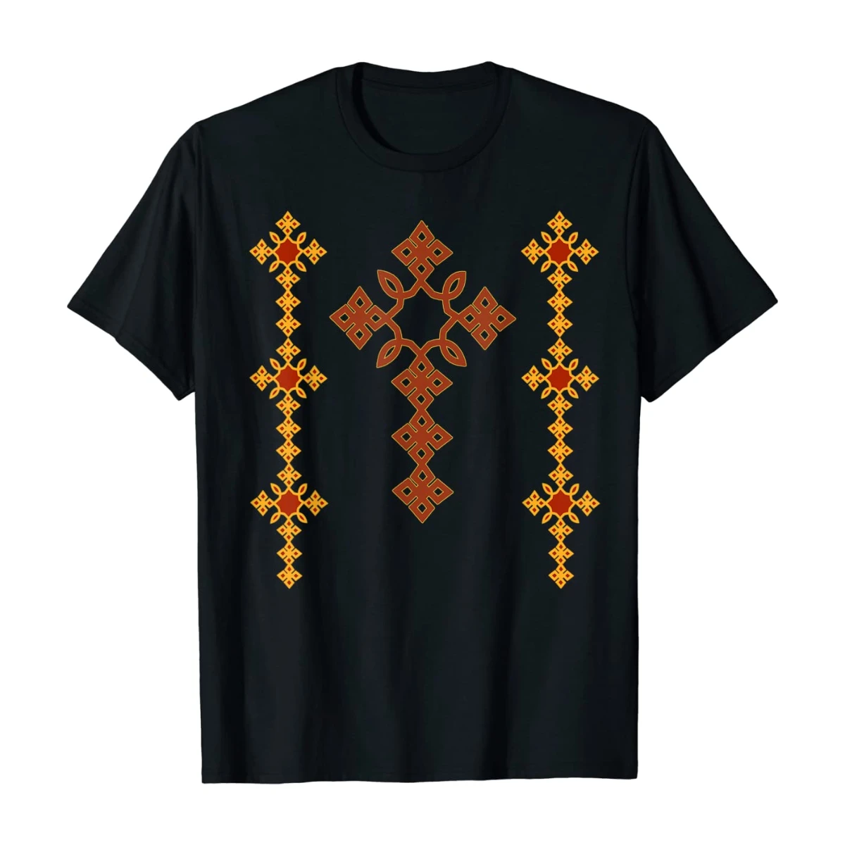 Traditional Ethiopian Cross Art Ethiopia Cross Gift Mens T-Shirt. Summer Cotton Short Sleeve O-Neck Unisex T Shirt New S-3XL