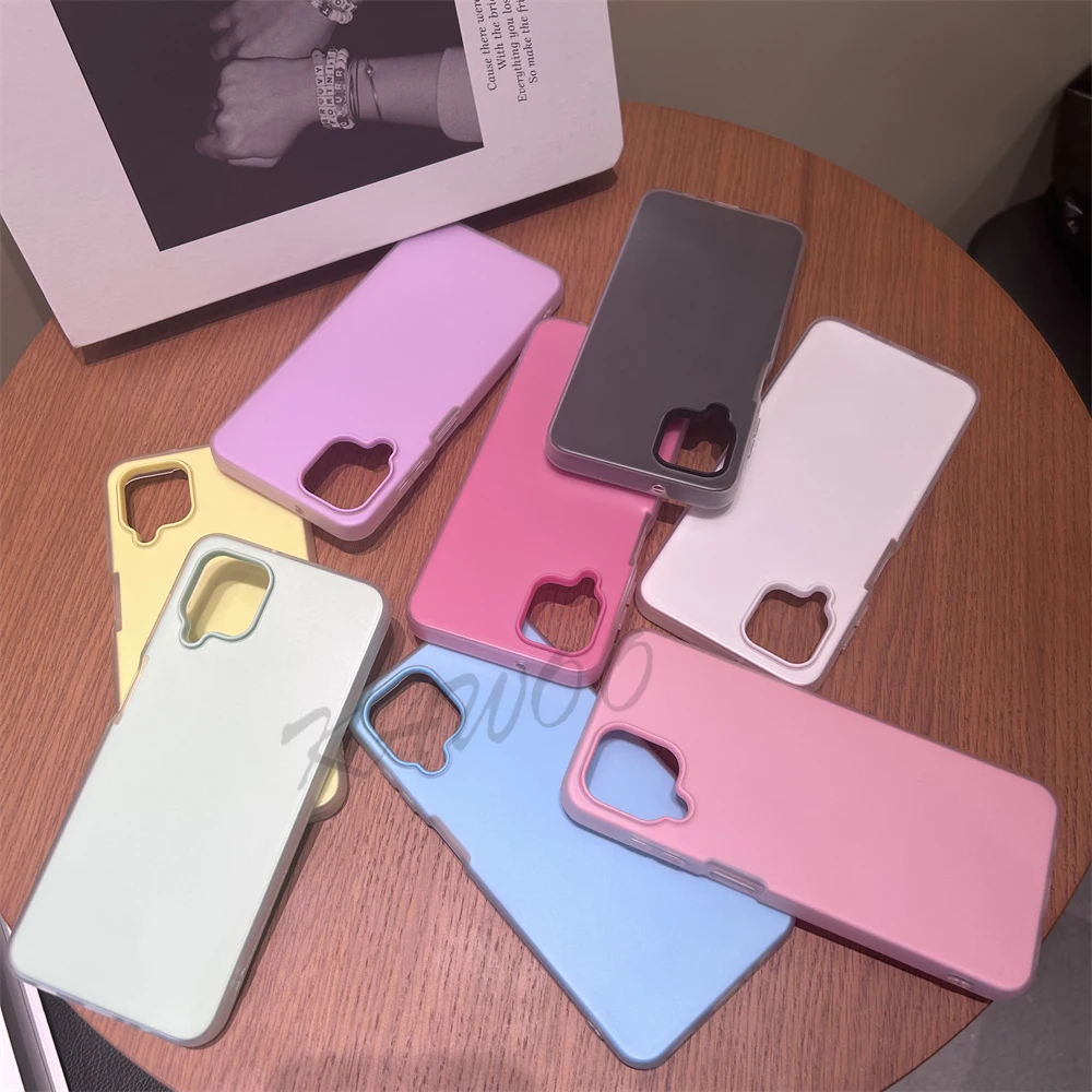 Funda A22 Color gelatina 2 en 1 Funda de diseño para Samsung A12 M12 A02 A03 Core A04E A07 A06 A05 Funda de teléfono a prueba de golpes Coque