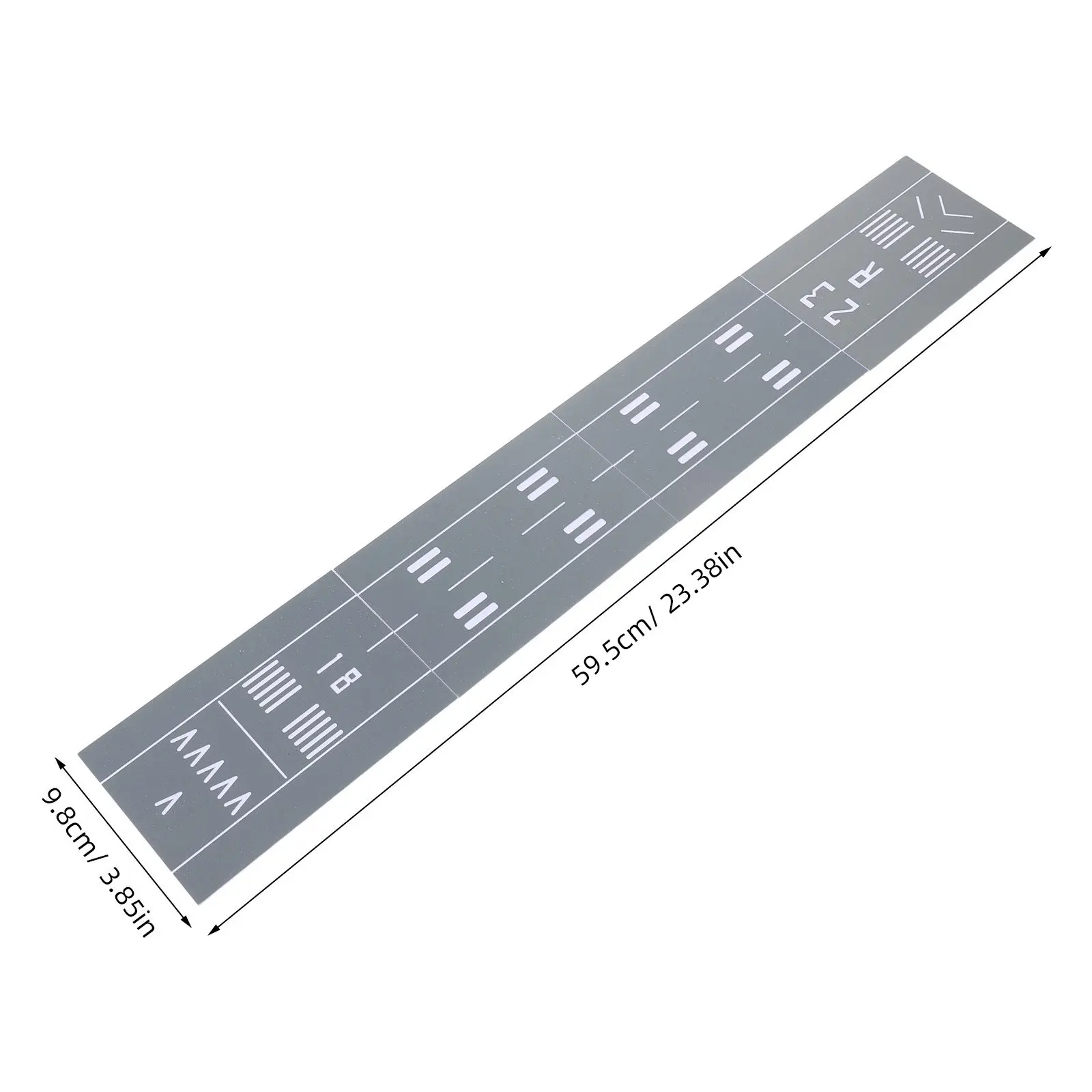 Miniature Aircraft Display Runway Plastic Surface 45x10cm Realistic Airport Scenery Diorama Background Tabletop Setup Plane view 5