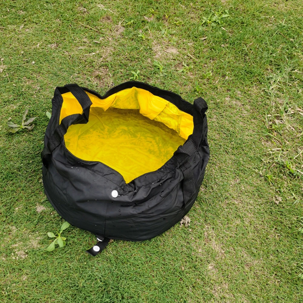 

Collapsible Foot Basin Foldable Foot Soak Bucket Portable Nylon Spa Large Capacity Camping Hiking Travel Picnic Fishing Self