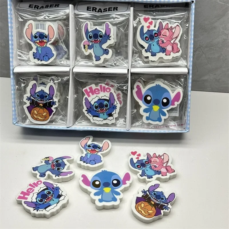 Disney Stitch Eraser Cute Cartoon Anime Stitch Kawaii Portable Child Eraser Learning Supplies Office Supplies Holiday Gifts