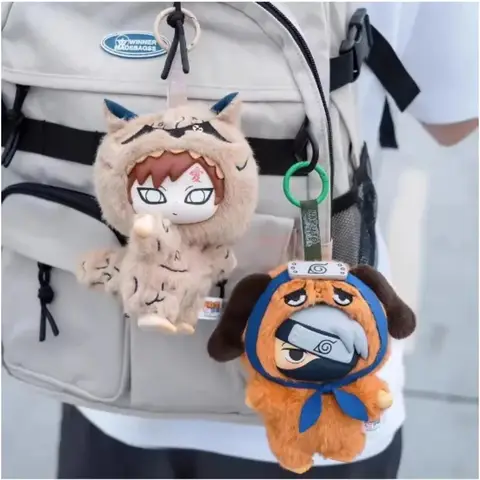 Toptoy Naruto Shippuden Beast Party Series Vinyl Figure Plush-Like Texture Blind Box Chibi Kakashi Sasuke Collectible