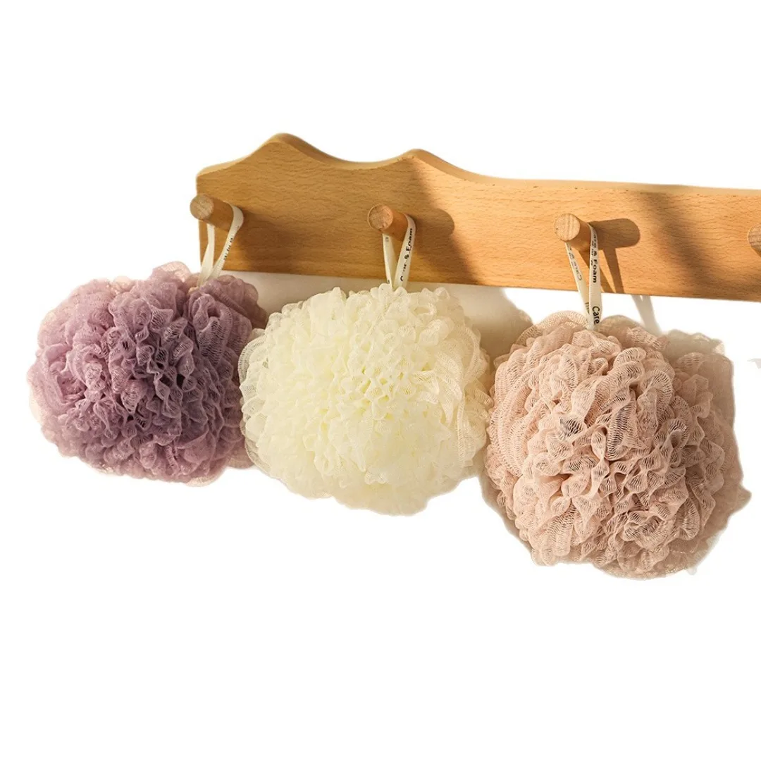 

1pc Soft Bathing Flower Foaming Sponge Bubble Wisp for Body Exfoliating Shower Flower Mesh Ball Body Wash Skin Cleaner Bath Ball