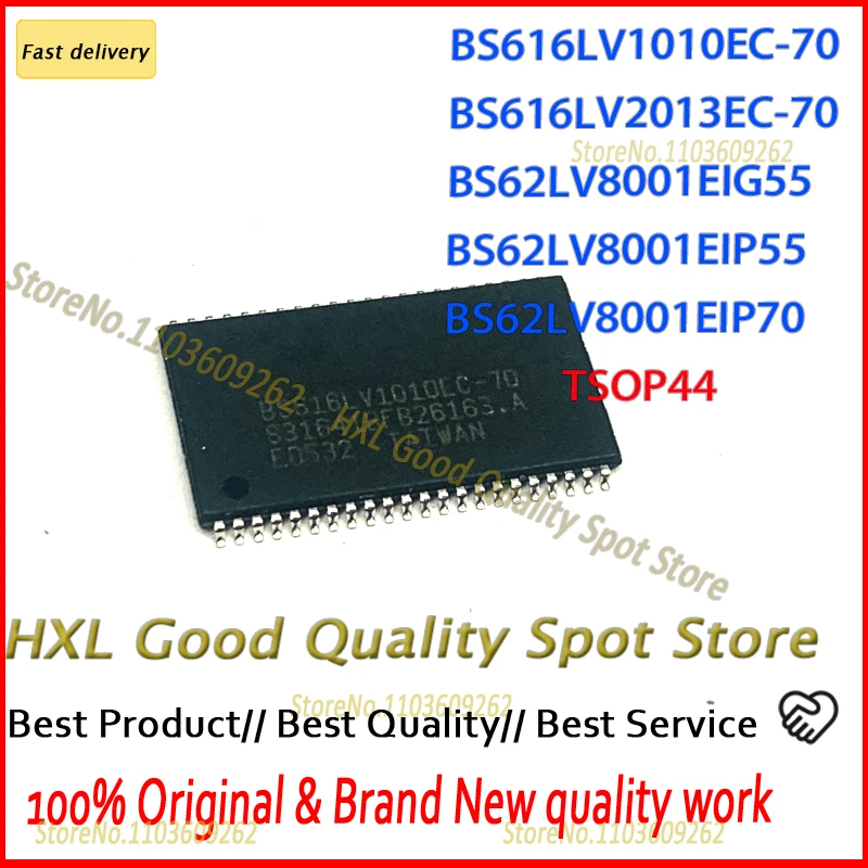 5PCS BS616LV1010EC-70 BS616LV1010 BS616LV2013EC-70 BS616LV2013 BS62LV8001EIG55 BS62LV8001EIP55 BS62LV8001EIP70 BS62LV8001 TSOP44