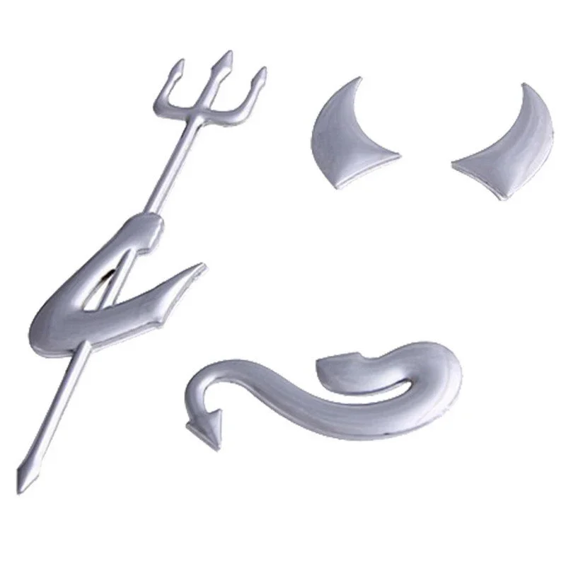 3D Cat Paw & Devil Devil Car Decals Waterproof PVC Stickers Custom Exterior Auto Accessories Unique Vinyl Decor