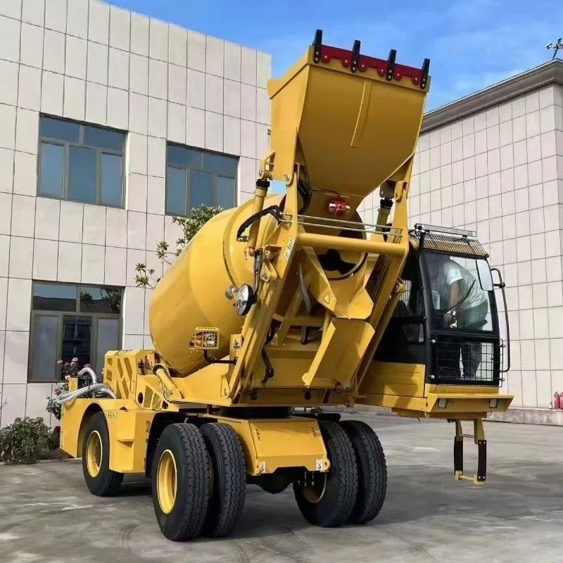 SLM4000S New 4 Cubic Meter Mini Automatic Concrete Truck Mixer with Self Feeding with 1 Year Warrant