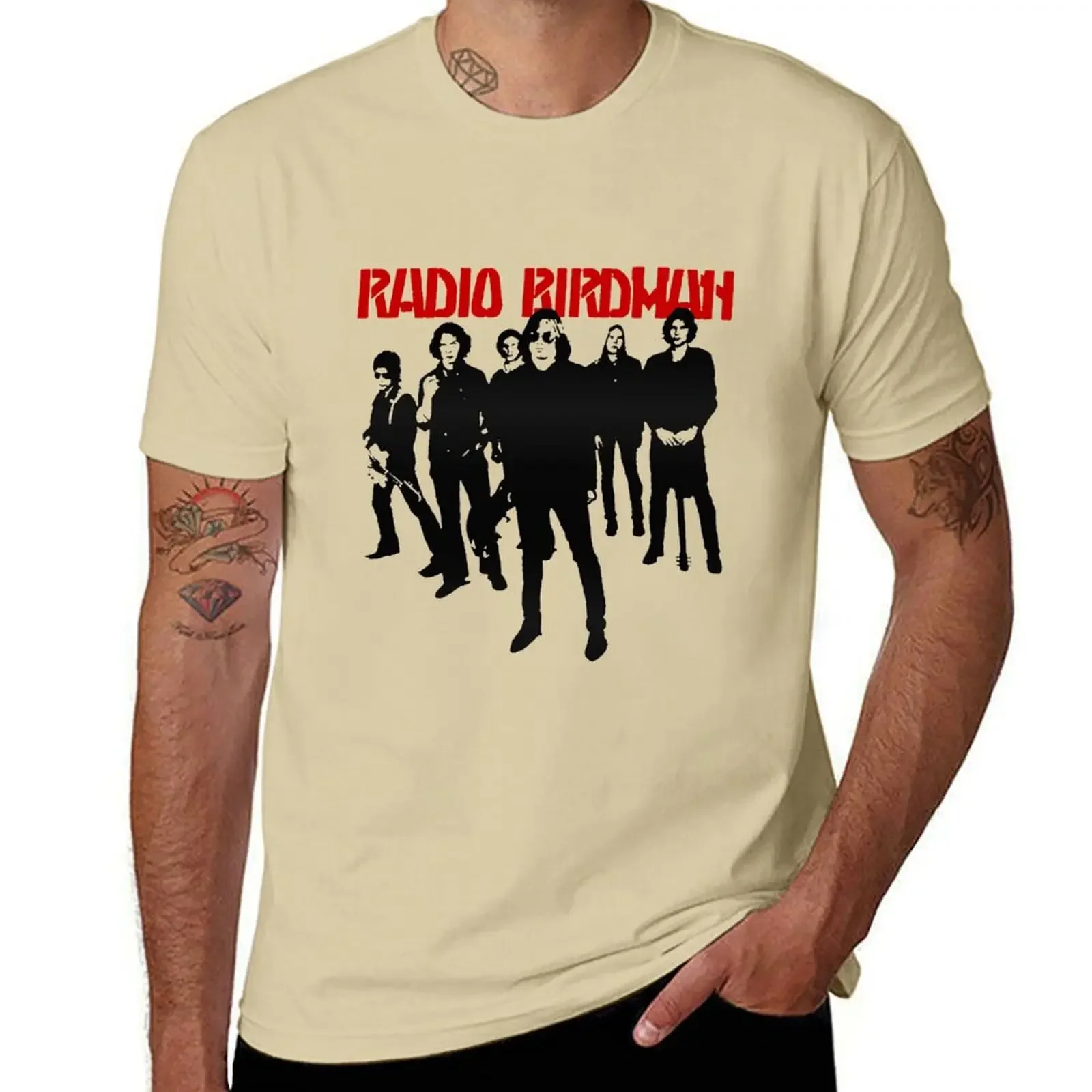 Heavyweights for A Boy Men T Shirt Radio Birdman T-Shirt Men Clothing Graphic Oversized 2024 Summer Funny Style Tops Tees new