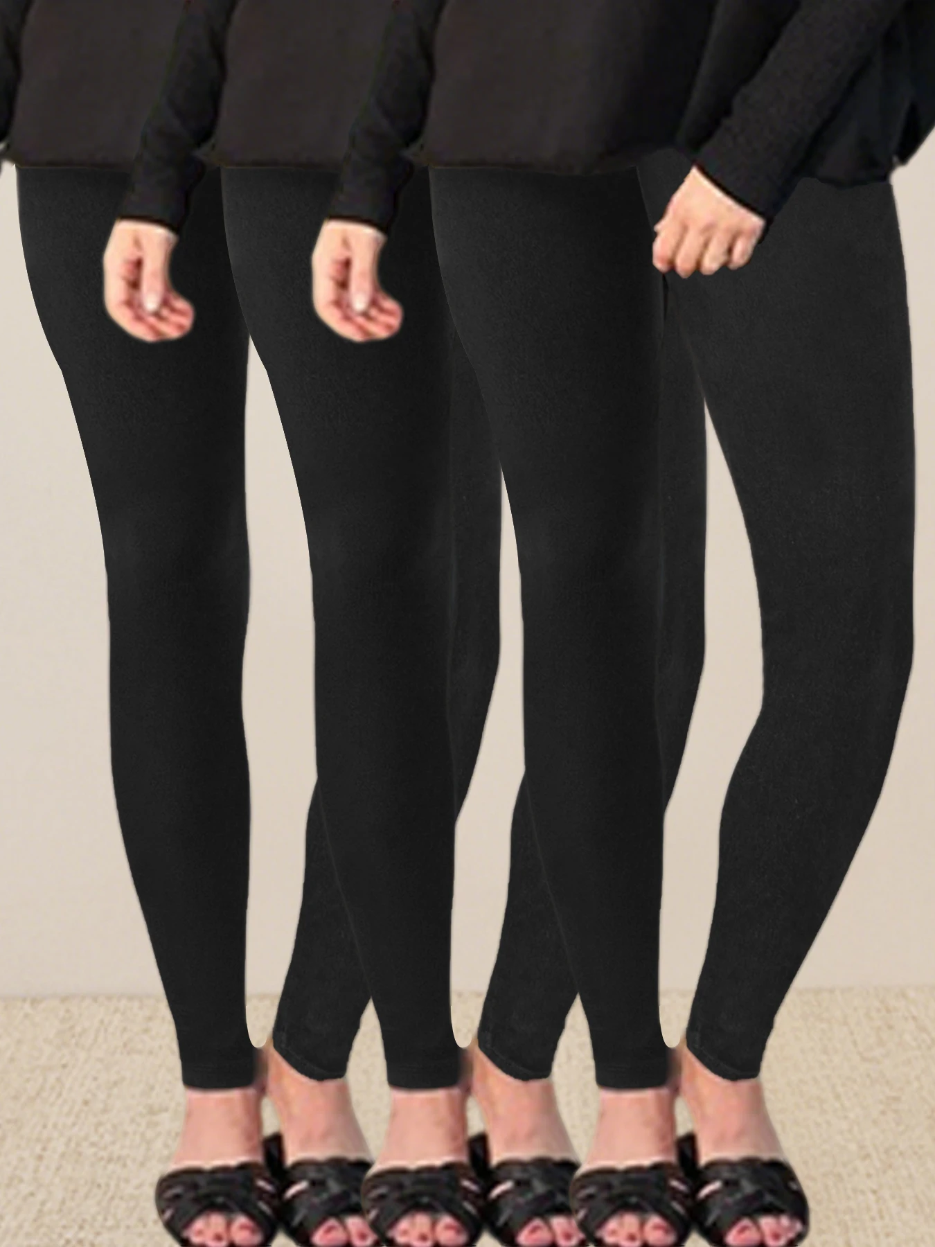 

3 Pack Women's Super Soft Leggings High Waisted Tummy Control No See Through Workout Yoga Running Athletic Push Up Gym Leggings