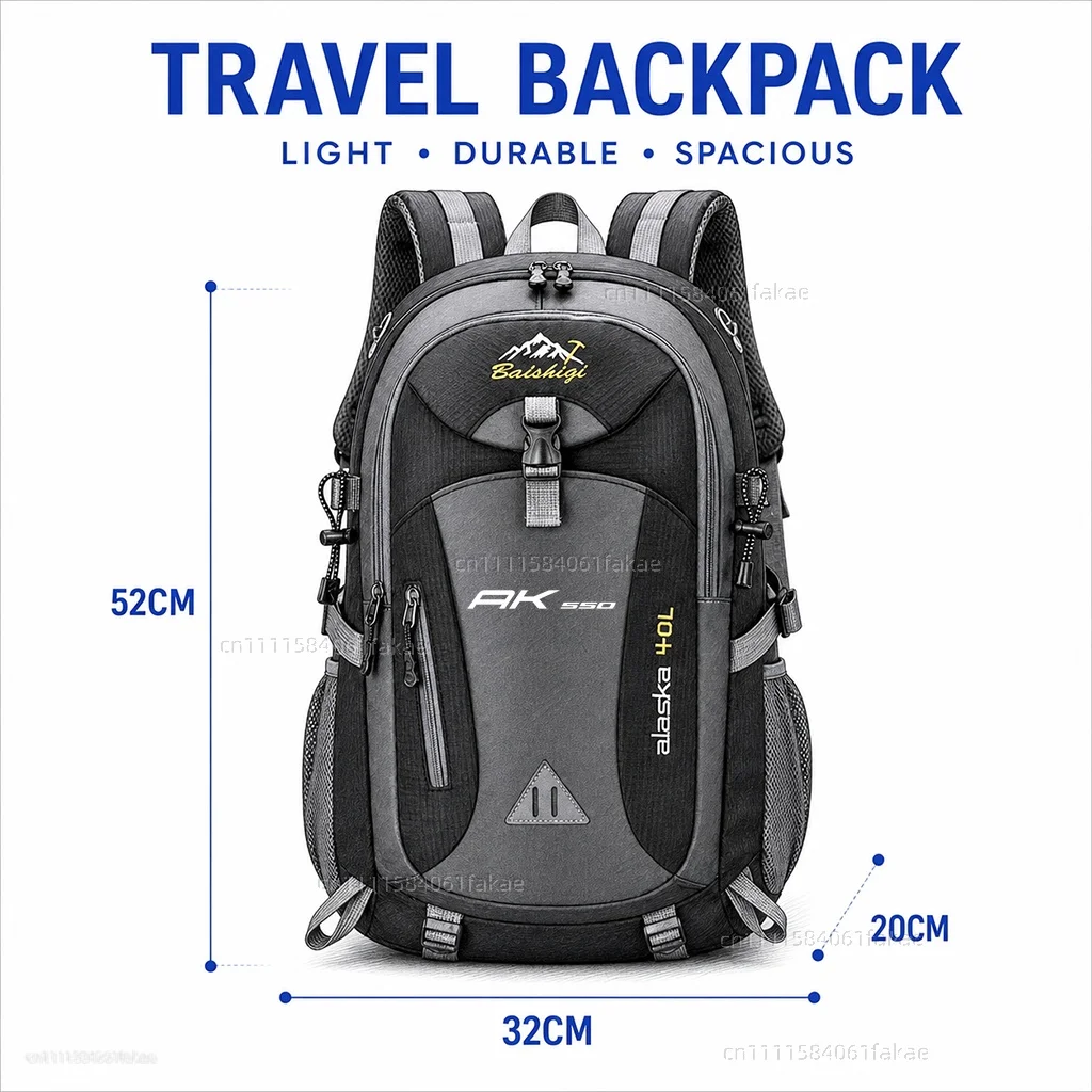 For kymco Ak550 AK 500 550AK Motorcycle Backpack 40L Waterproof Travel Backpack Outdoor Hiking Camping Daypack Lightweight