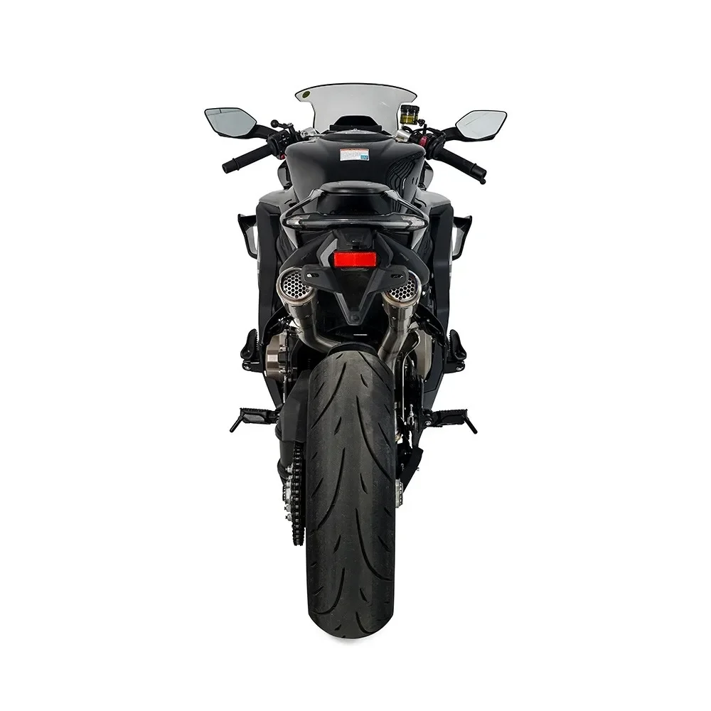 For CF moto 750SR Full-Section Titanium Alloy High-Level Dual Exhaust 3
