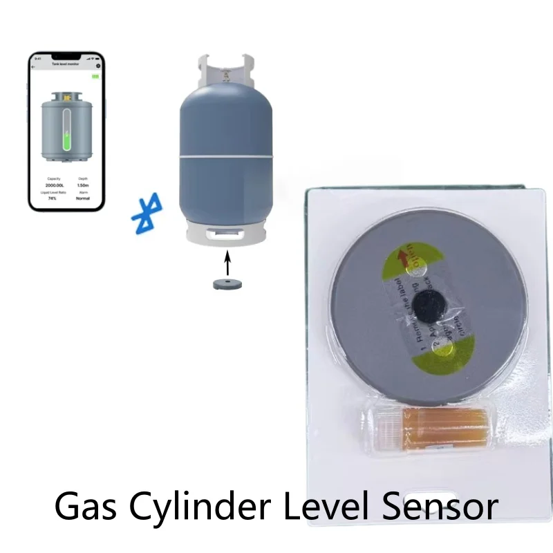 Gas Cylinder Level Sensor, Wireless Propane Tank Scale, App Controlled LP Gas Level Indicator For Outdoor Camping RV Caravan