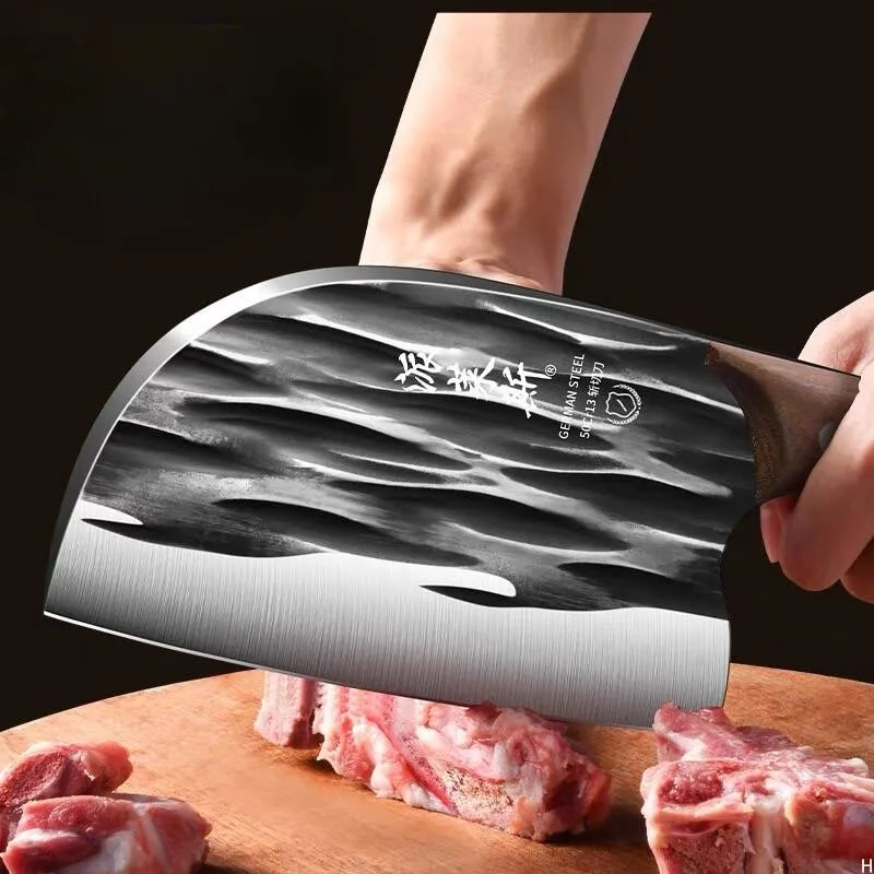 Kitchen knife, forging knife, household vegetable chopping and bone cutting knife, kitchen slicing and meat cutting knife, chef