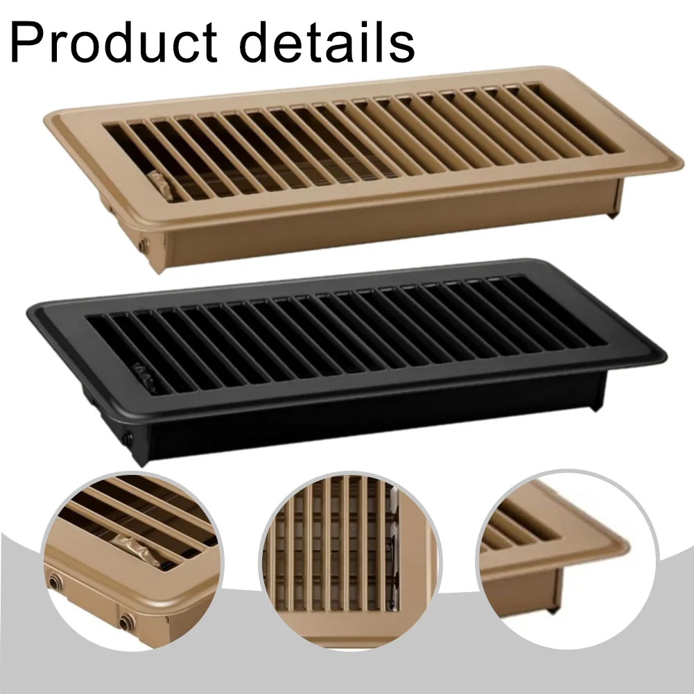 4*10 Inch Floor Vents High-efficiency Air Cover Register Covers Central Conditioner Grille For Home Rv Iron Anti-blocking