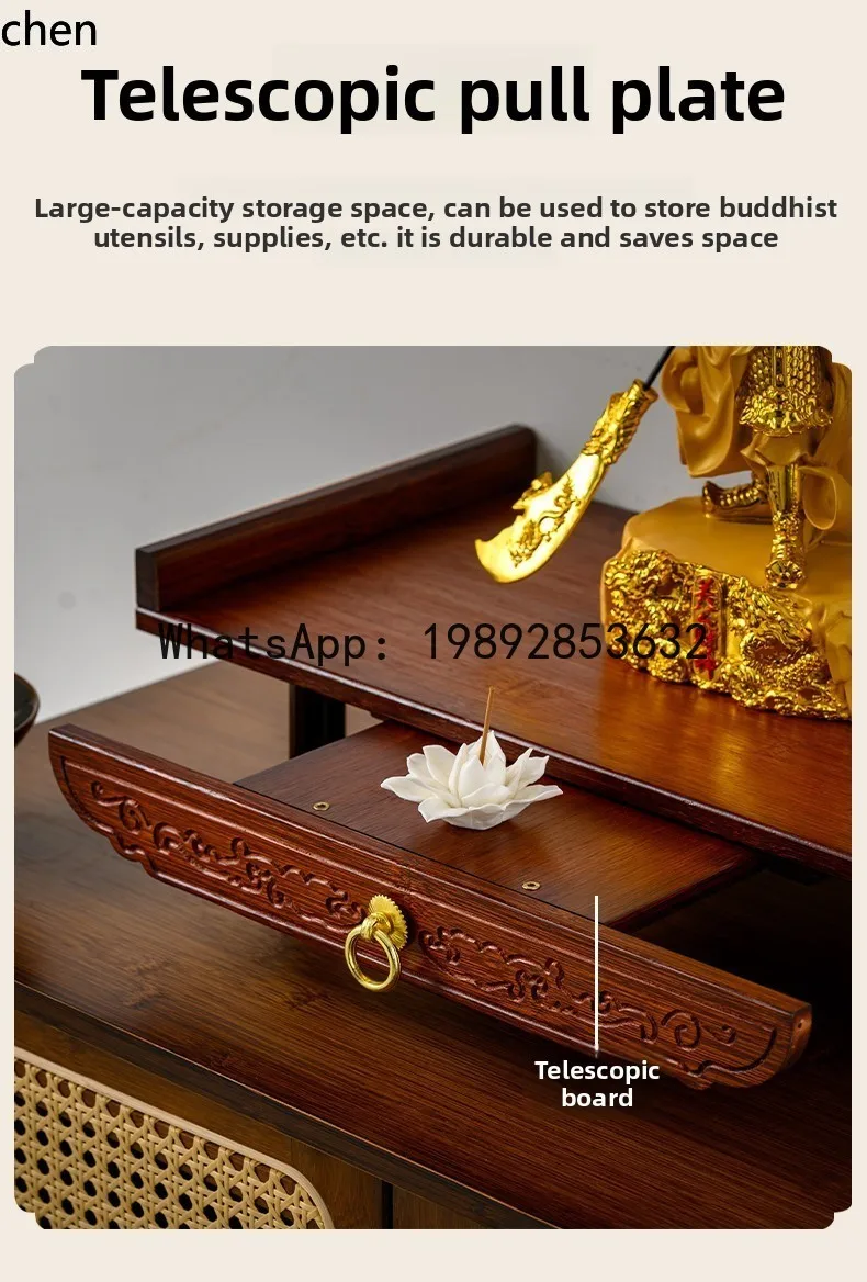 ZZ 27 Altar Buddha Statue Base Elevated Offering Table Worship Table God of Wealth Display Stand