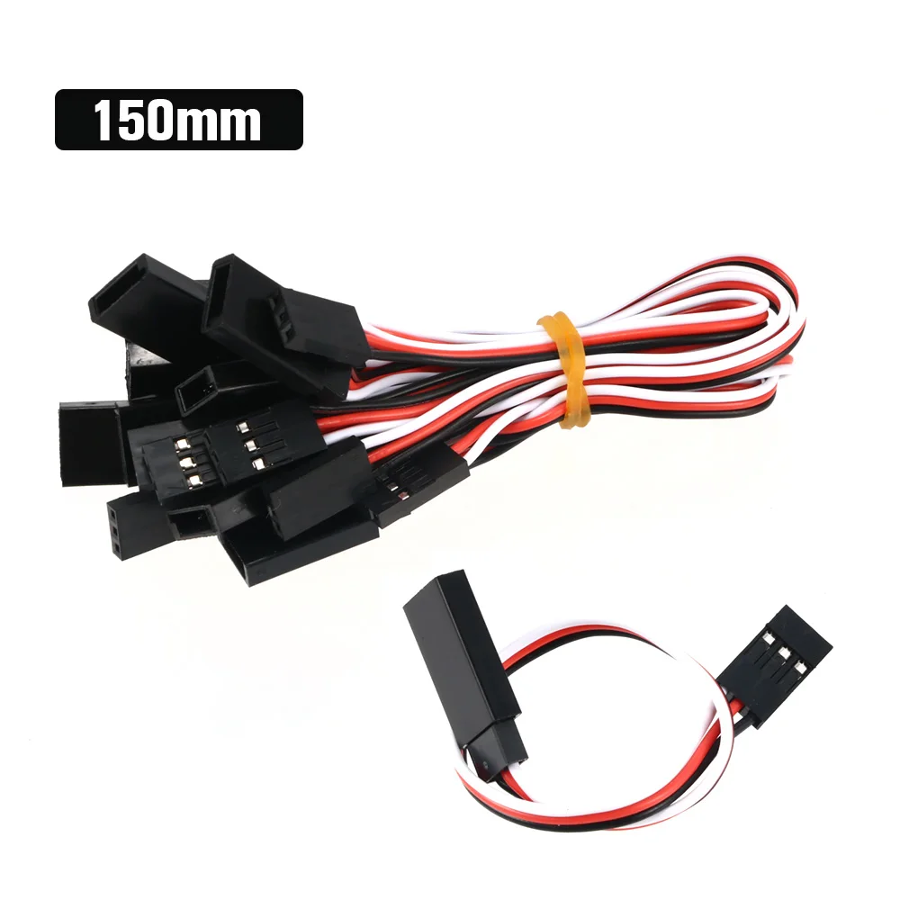 10pcs 100mm/150mm/200mm/300mm/500mm RC Servo Verlengsnoer kabel Draad Lood JR Voor Rc Helicopter Rc Drone