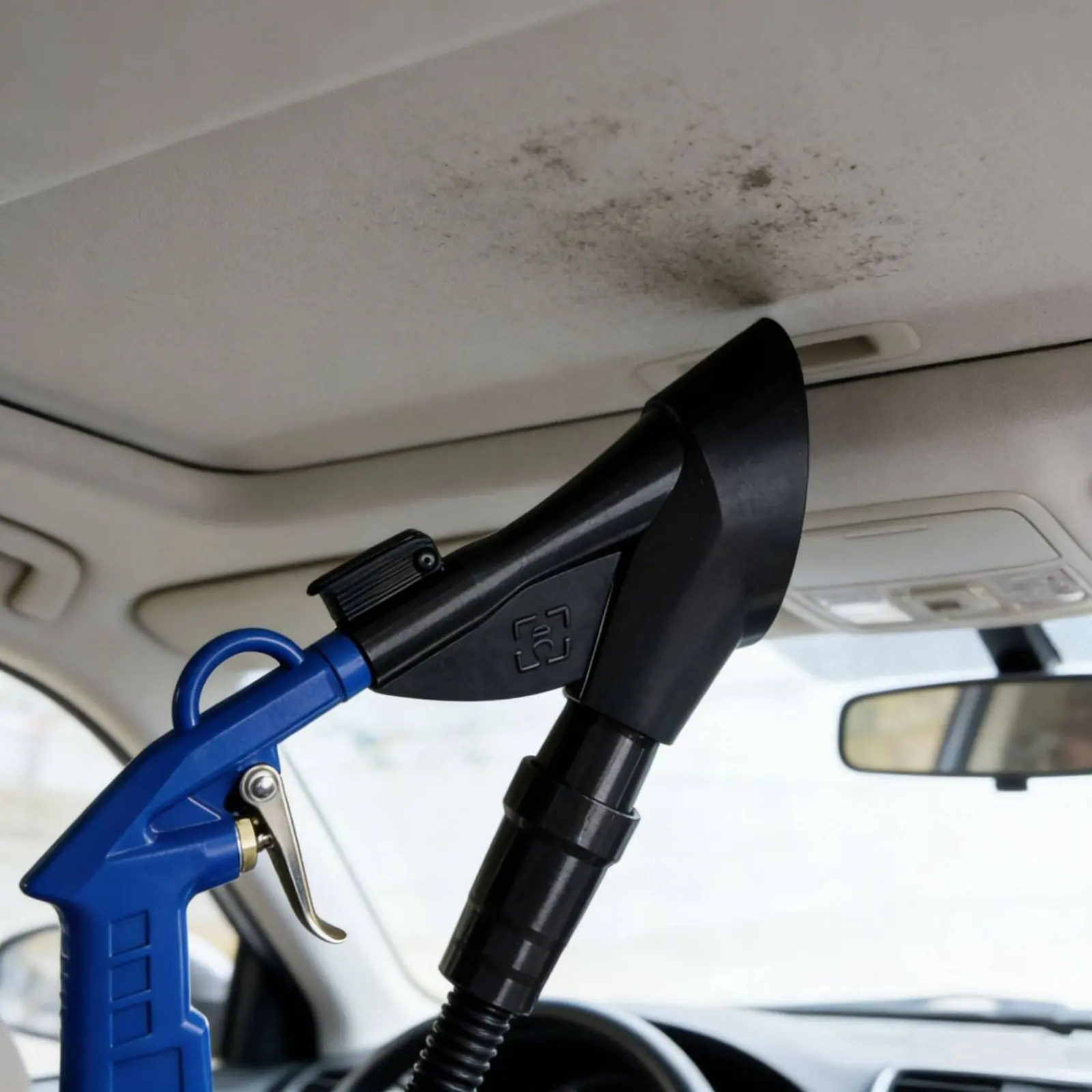 Air Blow Vacuum Adapter Additively Manufactured Printed Car Interior Cleaning Attachment Blow and Extract Cleaning Head