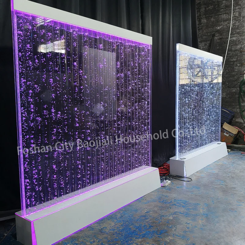 

Customized. indoor customized led light acrylic bubble wall feature room divider wedding party decoration