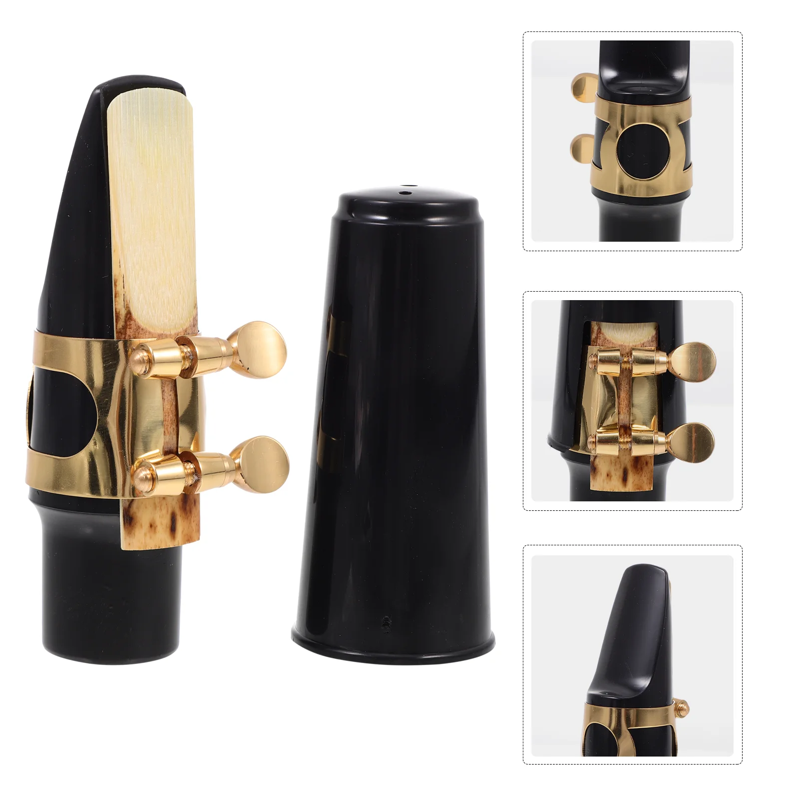 

Saxophone Accessories Alto Supply Mouthpiece Kit Ligature Plastic Musical Instrument Replacement