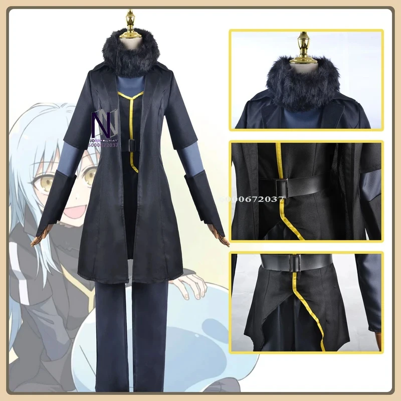 

ABC123Halloween Party Suit That Time I Got Reincarnated as a Slime Rimuru Costume Full Set High Quality Cosplay x,3;b'2.