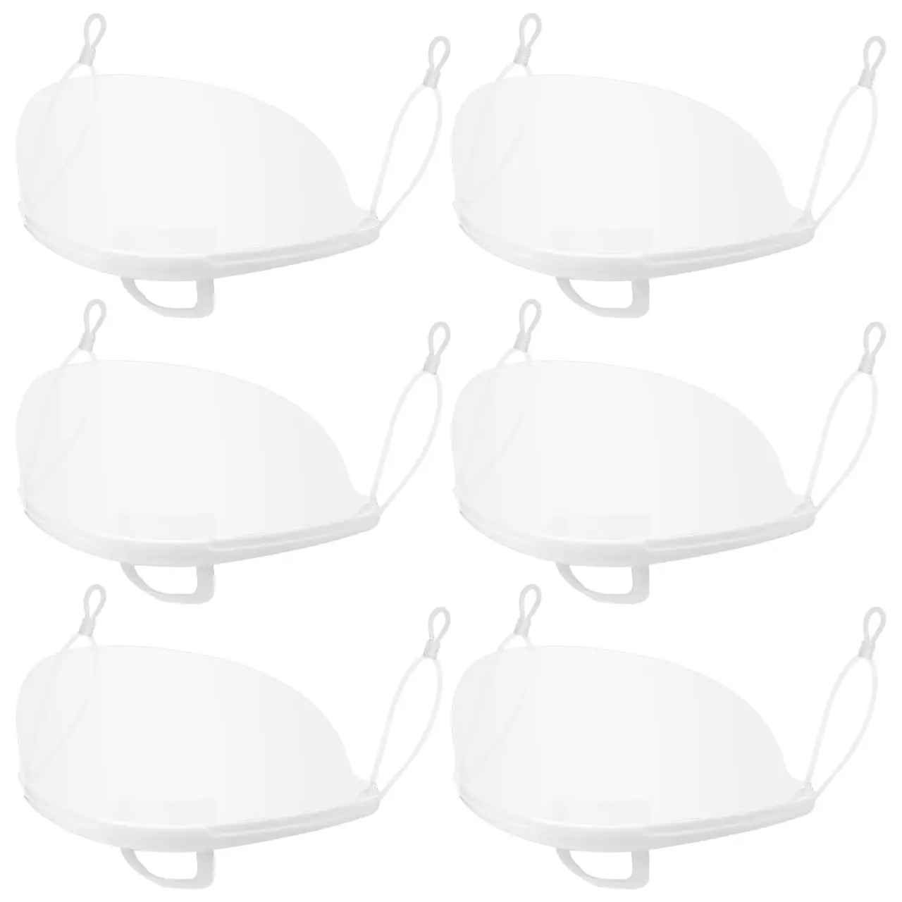 20PCS Clear Plastic Face Shield Reusable Splash Proof Mask for Chef Waiter Hotel Catering Beauty