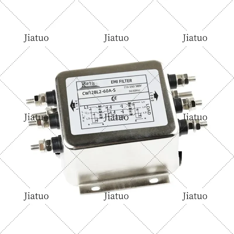 3 Phase AC DC EMI Filter Anti-interference Power Line Noise Suppressor 380V for Audio Amplifier tool parts