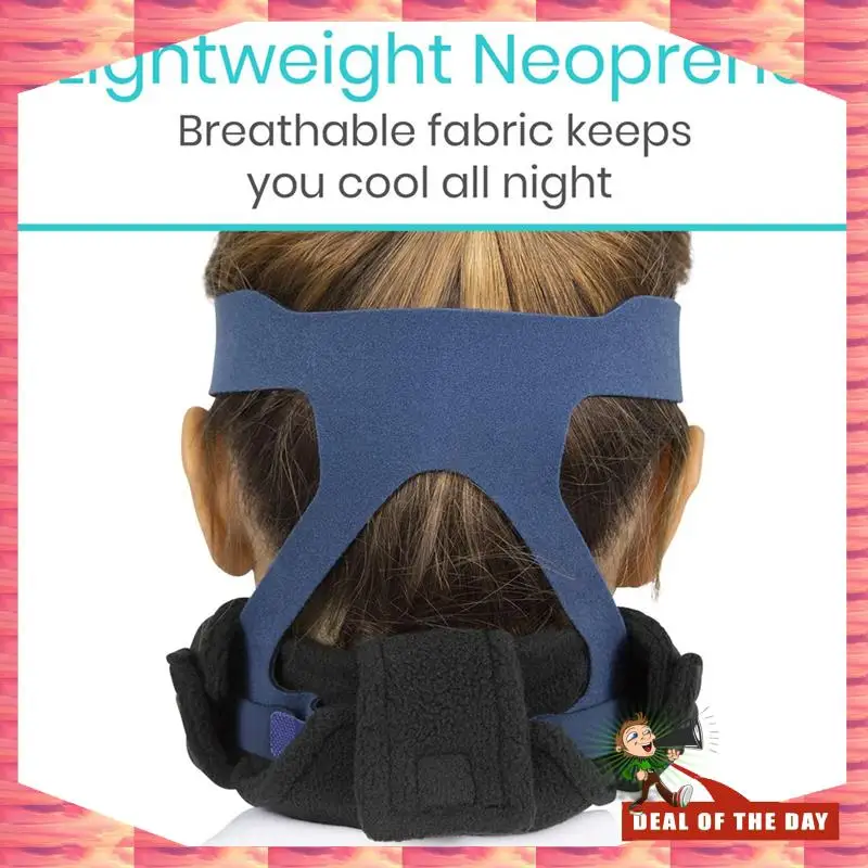 

24-часовая доставка, 1 шт., подушечка для шеи CPAP — аксессуары с ремешком для маски — удобный флисовый чехол для головного убора на все лицо и носа — поддержка