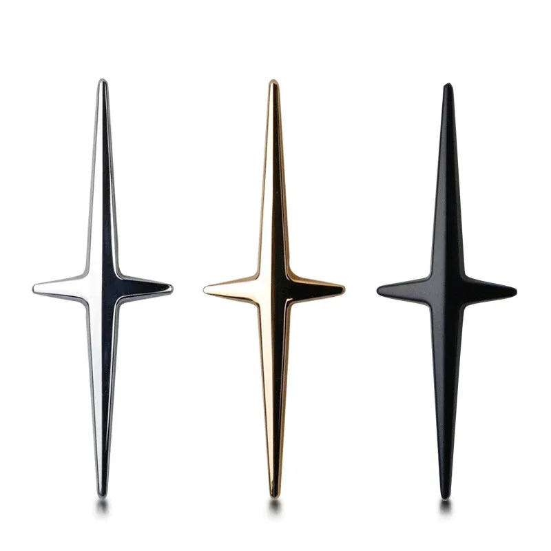 

2PCS 3D Metal Car Emblem Badge Sticker, Body Side/Rear Trunk Fender Decal Logo Compatible