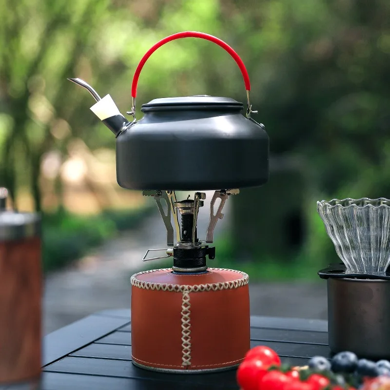 Picnic Camping Integrated Mini Burner with Electronic Field Ignition Portable Stove Stove Cooking Utensils for Travel