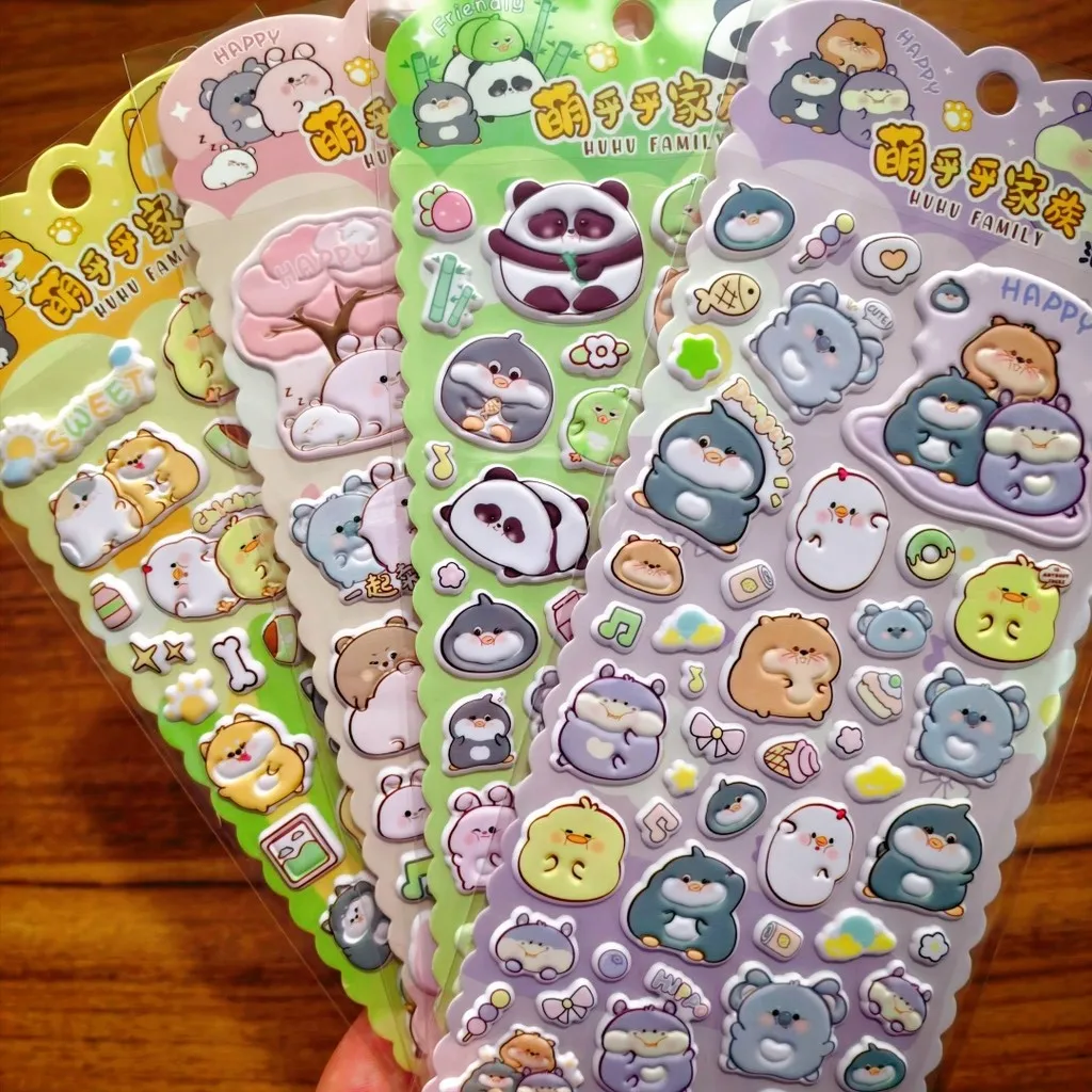 

Набор из 4 милых объемных наклеек с животными – Кавайные наклейки с пандами и их друзьями для скрапбукинга и рукоделия. Магазин RecordingYourLife