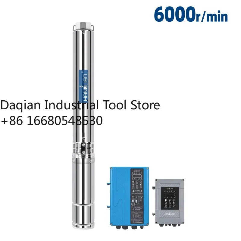 5RGHigh Speed 6000R/Min 380V Deep Well 4000W 4Kw 5.5 5.5  Solar Submersible Water Pump