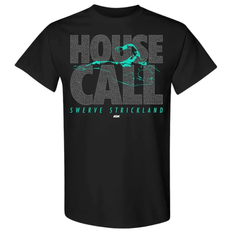 

Новая модель 2025 года, официальная футболка SWERVE STRKLAND HOUSE CALL AEW