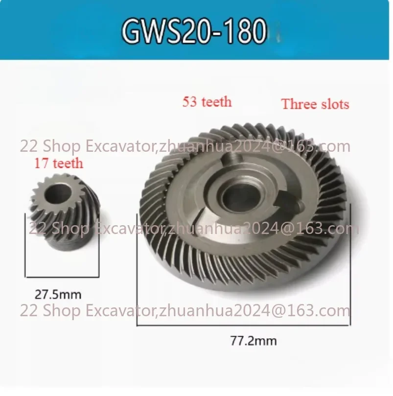 

1 Pair Crown Spiral Bevel Gear Set Replacement for BOSCH GWS20-180 GWS24-180 GWS18-180 GWS19-180 GWS20-180JH GWS22-180 GWS2000