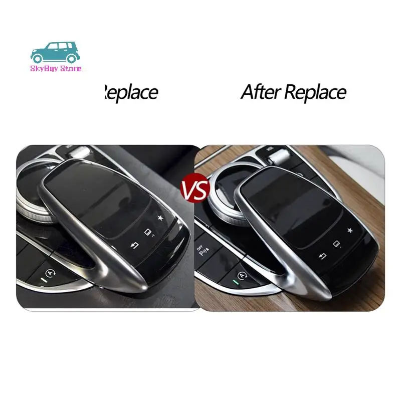 

2X A2059008018 Car Center Console Media Mouse Cover Switch Handwriting Touchpad For Mercedes C GLC Class W205 W253 W166