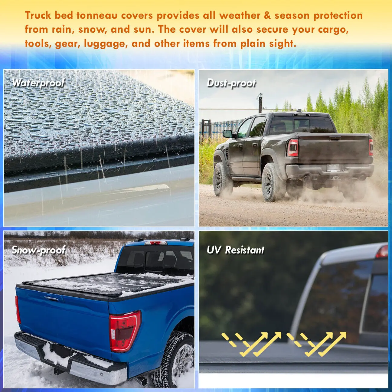 Factory High Quality Hard Tonneau Cover Aluminum Alloy 8FT Truck Bed Cover For 09-14 Ford F150 F-150