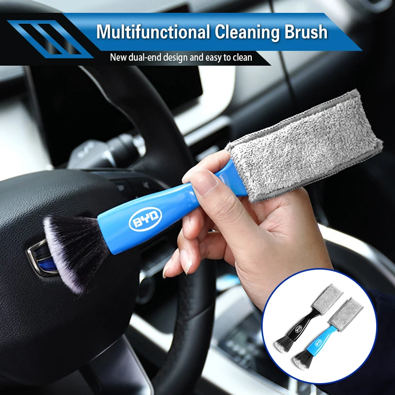 Car Cleaning Tool Soft Brush Dust Remover Interior Accsesories For BYD M6 G3 G5 T3 13 E2 F3 F0 S6 S7 E5 E6 Plus 2025 Atto2 Atto3