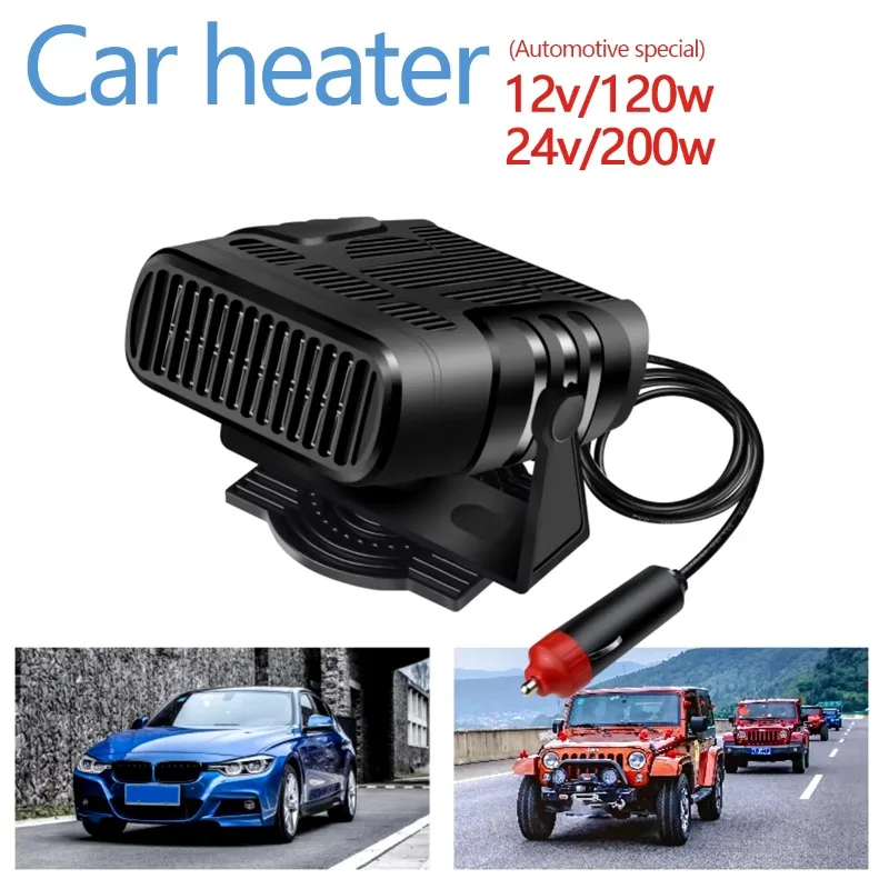 Heater Convenient Mini Multifunctional Heating Fan Glass Defrosting Defogging Purified Air 12/24V outdoors Heating Fan Fast