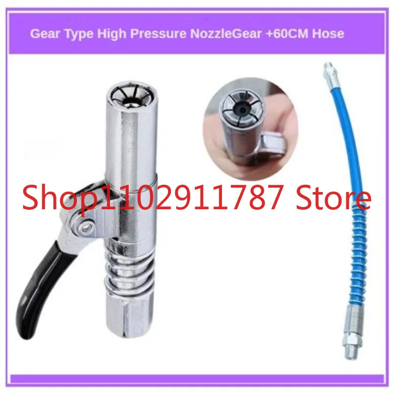 2023New Grease Coupler Heavy-Duty Quick Release Grease Gun Coupler NPTI/8 10000PSI Two Press Easy to Push Accessories