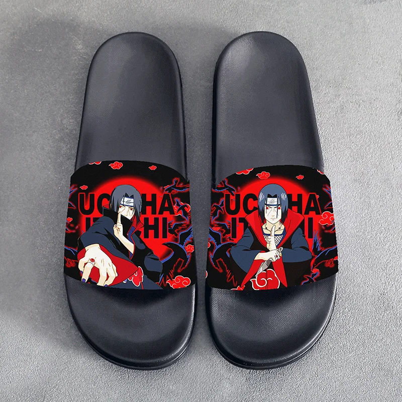 

Summer Sandals Slippers Anime NARUTO Akatsuki Uchiha Itachi Cosplay Slippers Cartoon Shoes For Men Women Unisex Halloween Gift