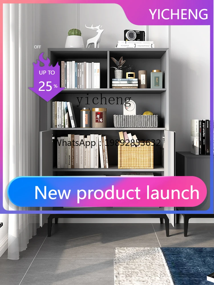 

LYY Solid Wood Bookcase Living Room Wall-Mounted TV Cabinet Bedroom Small Storage Cabinet