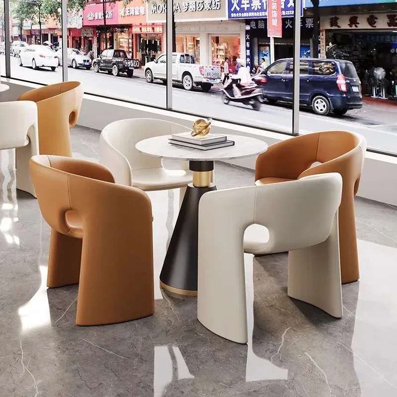 Tables and chairs Special-shaped dining chairs  restaurant Negotiation Single creative chair