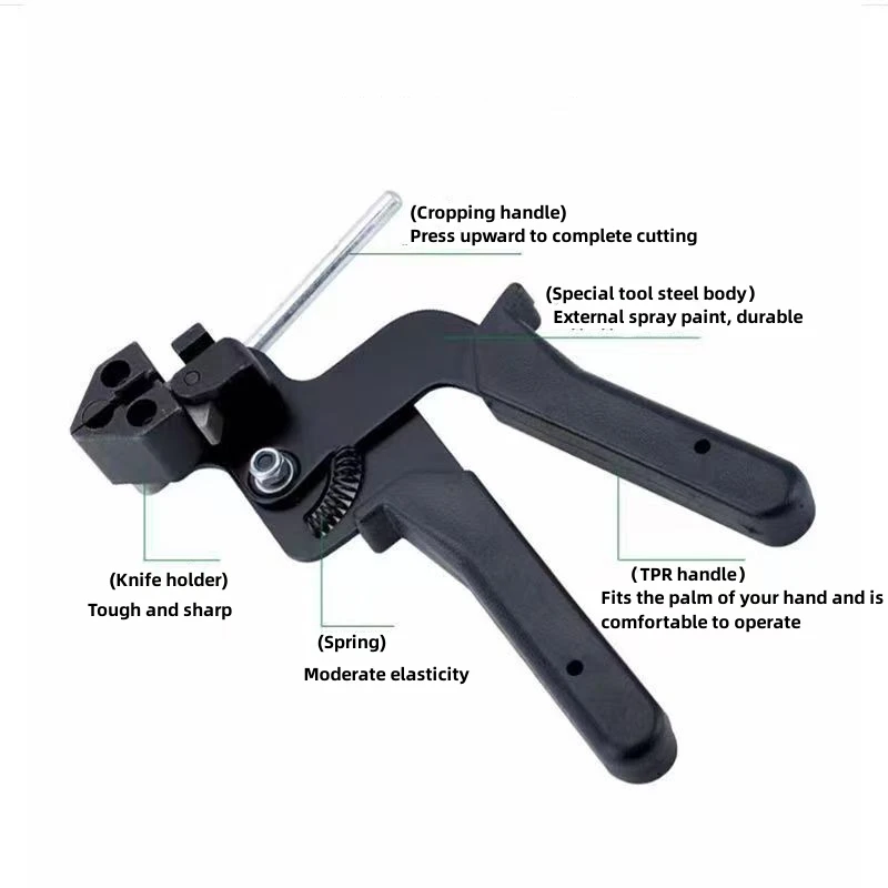 NEW Cable Tie Plier Fastening Strap Cable Tie Gun Automatic Cutting Tool Tension Stainless Steel Self-Locking Ties Hand Tools