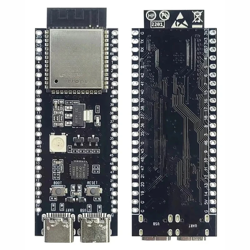 ESP32-S3-DevKitC-1 Development Board BT 2.4G Wifi Module for Arduino 8MB PSRAM 16MB FLASH N16R8 44Pin CP2102 Type-C ESP32S3