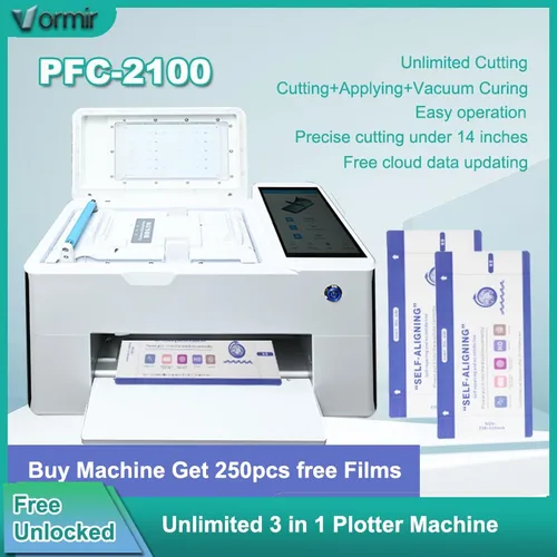 VORMIR PFC-2100 Unlimited Hydrogel Film Cutting Installation Plotter Machine Handy Displayschutzfolien Schneidemaschine